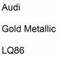 Preview: Audi, Gold Metallic, LQ86.